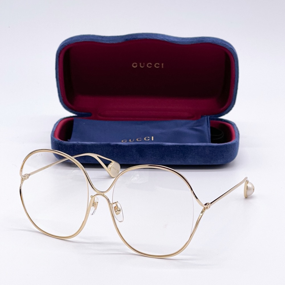 NEW GUCCI GG0362S 001 GOLD EYEGLASSES GUCCI GG0362